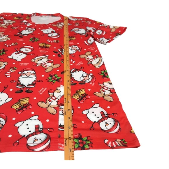 Graphic Scrub Top Womens Medium - Picture 8 of 10